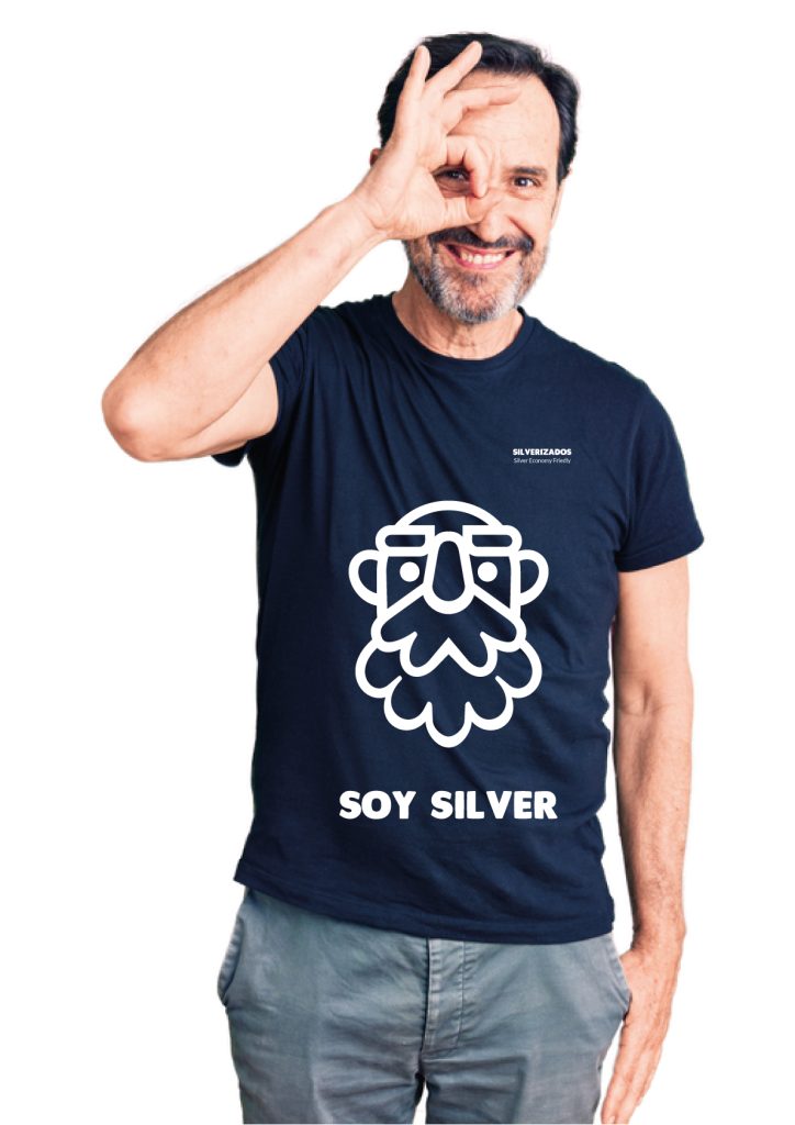 CAMISETA NEGRA SILVERIZADOS